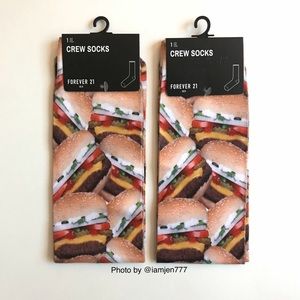 Forever 21 Burger Socks Bundle